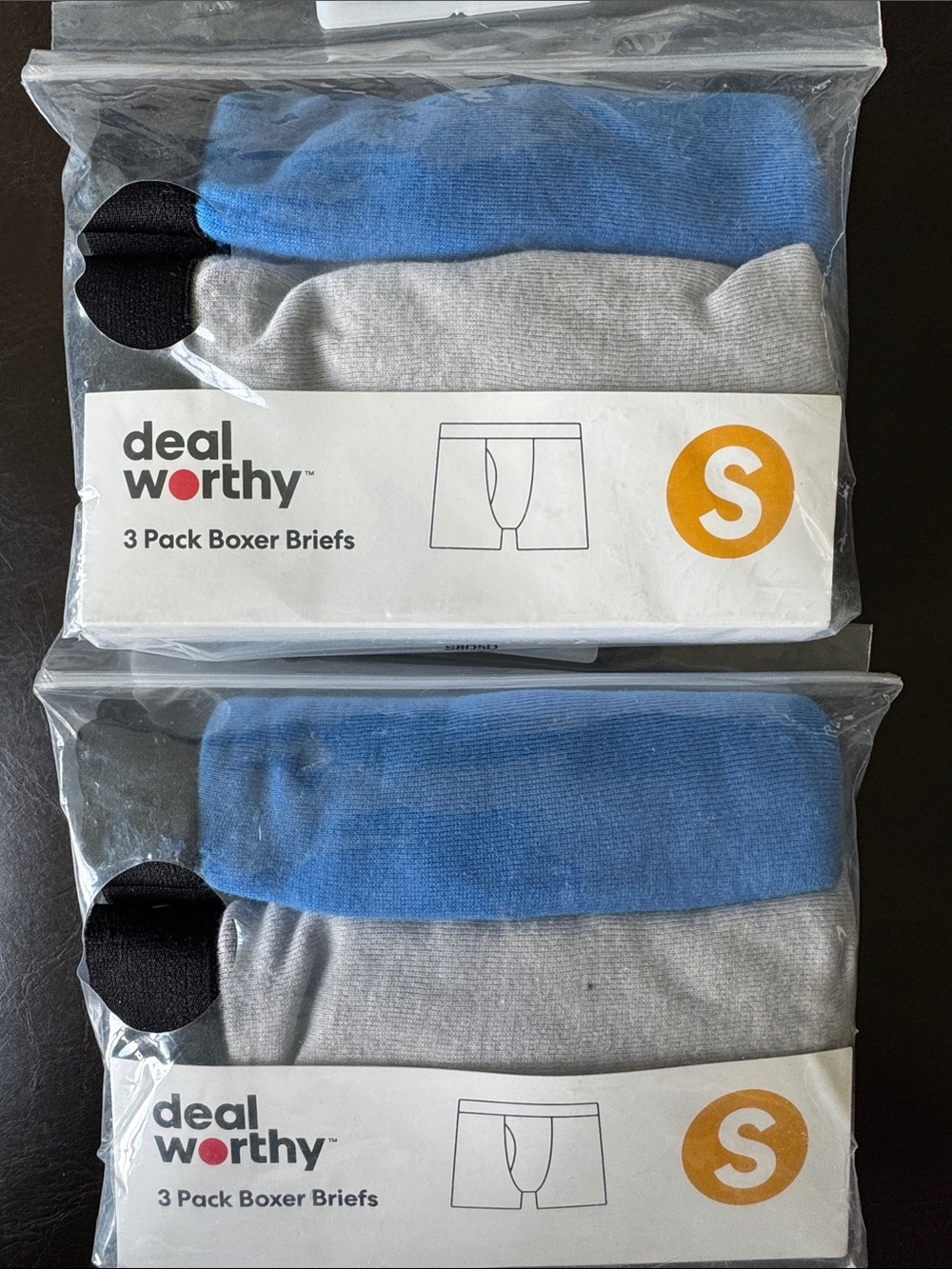 Kids 2x 3-Pack Boxer Briefs - Blue & Gray